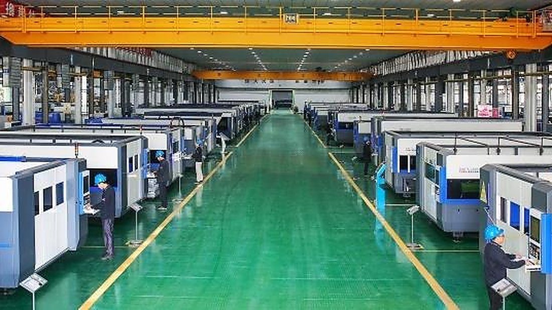 Han's Laser production line